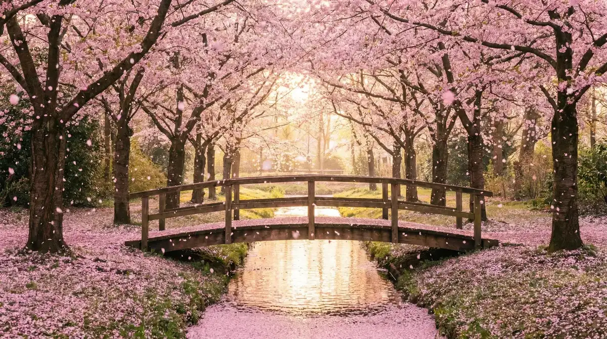 樱花桥畔 - 成人黄色 唯美风景